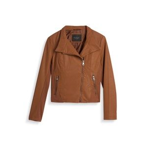 Antalya Faux Leather Ponte Jacket - XXL (Size 14)